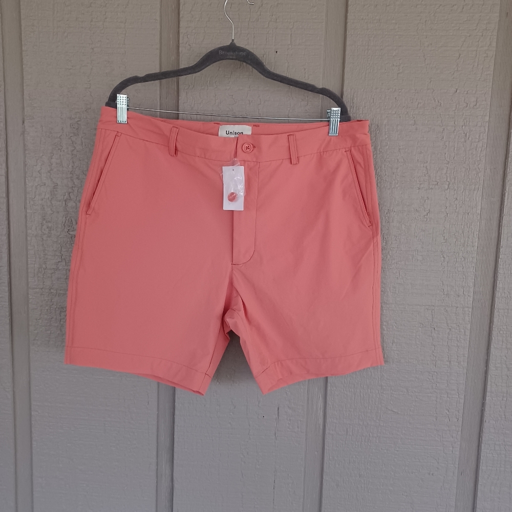 Unison Everyday Tech Short Size XL Men With Internal Drawcord Color Burnt Siena